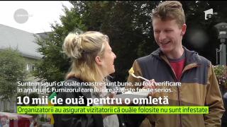 Mic dejun copios, în plin scandal al ouălor contaminate. O omletă uriaşă din 10.000 de ouă a fost preparată în Belgia