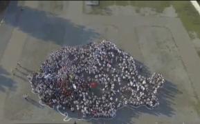 Harta umană a României, la Târnăveni, în Mureş, a bătut recordul mondial