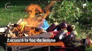 Zacuscă făcută la foc de lemne, după rețeta bunicii