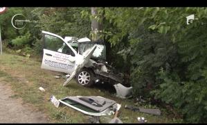 Clipe de groază pe DN 1! Şofer în stare critică, după un accident groaznic în "curba morţii" de la Româneşti