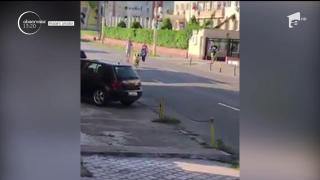 Imagini nemaivăzute au fost filmate în oraşul Constanţa! Un berbec a evadat dintr-o curte şi a luat-o la goană pe străzi cu stăpânii lui pe urme