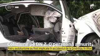 Patru maşini au fost implicate într-un grav accident în Ilfov. Două persoane au murit