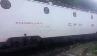 Accident FEROVIAR la Băile Tuşnad! 90 de călători se aflau în locomotivă!
