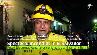 Spectacol incendiar în El Salvador! Zeci de participanţi s-au jucat, la propriu, cu focul!