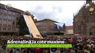 Adrenalină la cote maxime la un concurs dedicat doar bikerilor profesionişti, în Germania!