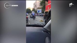 Scandal-monstru provocat de un şofer băut, care a provocat un accident, în Ploieşti