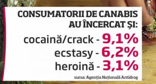 Agenţia Naţională Antidrog avertizează: aproape 700 de mii de români fumează "iarbă" în mod frecvent!