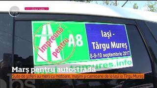 Marş de amploare pe drumurile din România. Sute de şoferi au mers de la Iaşi la Târgu Mureş