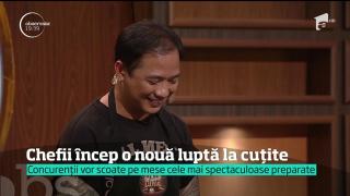 Chefii încep o nouă luptă la cuțite! Cele mai ascuţite simţuri vor fi testate şi cele mai tăioase replici vor fi aruncate