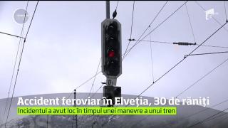 Accident feroviar în centrul Elveţiei, soldat cu 30 de VICTIME! Locomotiva S-A IZBIT de un vagon plin cu pasageri