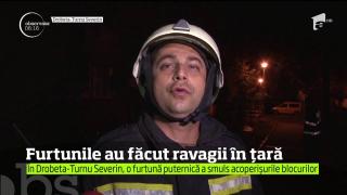 Furtunile VIOLENTE au lovit mai multe zone din ţară! Cei afectaţi spun că nu au trăit aşa ceva până acum!