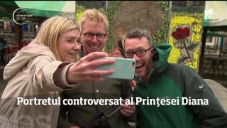 Portretul controversat al Prinţesei Diana. Pictura realizată din flori de 14 artişti englezi (VIDEO)