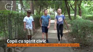 Copii cu spirit civic, la Iaşi! Micuţii au adus 200 de lei la Poliţie