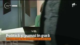 Situaţie incredibilă într-un platou de televiziune! Fostul purtător de cuvânt al Guvernului Ponta i-a tras UN PUMN ÎN GURĂ lui Mihai Goţiu