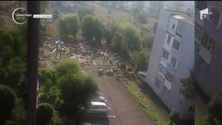 Imagini incredibile la Dej. Locul de joacă al copiilor, invadat de o turmă de oi (VIDEO)