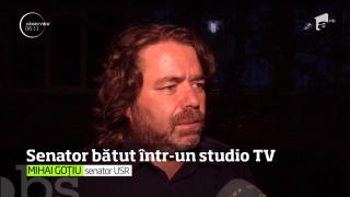 Senatorul USR, Mihai Goţiu a fost BĂTUT de sociologul Mirel Palada, în pauza de publicitate a unei emisiuni!