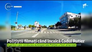 Polițiști filmați când încalcă Codul Rutier! Un şofer din trafic a filmat totul!