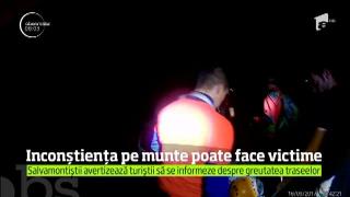 Traseu periculos, turiști panicați! O femeie de 68 de ani a fost transportată cu targa în Bucegi, din cauza efortului prea mare