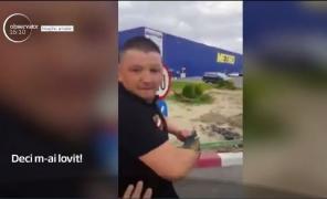 Un jurnalist din Deva care transmitea în direct momentul în care un panou din oraş a căzut peste o femeie a fost agresat de agenţii de pază