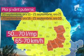 Cod portocaliu de furtună în Bucureşti și alte județe! La Târgu-Jiu au răsunat sirenele care anunţă furtuni violente