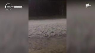 Urgie peste România! O ploaie torenţială însoţită de grindină s-a abătut peste Valea Prahovei!