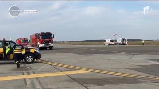 Desfăşurare impresionantă de forţe pe Aeroportul "Henri Coandă". S-a testat viteza de reacție în cazul unui accident grav