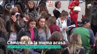 Încărcaţi cu bagaje, dar şi cu bunătăţi de la mama de-acasă, studenţii au ocupat căminele din toată ţara