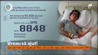 "Vreau să ajut!" Alexandru, un băiat de 13 ani, are nevoie urgentă de noi