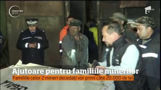 Guvernul va ajuta cu bani familiile minerilor implicaţi din tragedia de la Lupeni