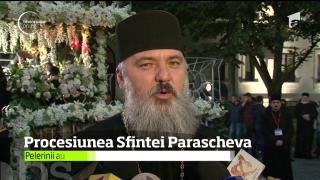 E o săptămână dedicată credinţei în inima Moldovei, la Iaşi! Peste 25 de mii de oameni au urmat alaiul ce însoţea raclele cu moaştele Cuvioasei Parascheva