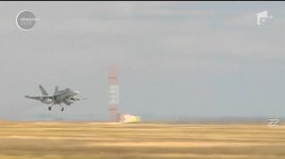 Spectacol cu avioanele F-16 românești, de ziua porților deschise, pe Baza 86 Borcea