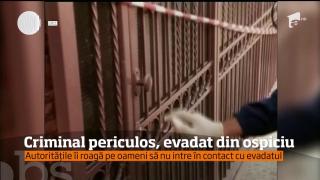 Criminal periculos, fugit dintr-un ospiciu din Iaşi. Tânărul care şi-a ucis familia în trecut nu este la prima evadare