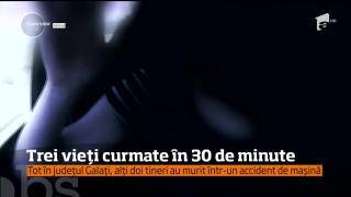 Teribilismul şi viteza excesivă continuă să facă victime pe şoselele din România! Trei adolescenţi MORŢI la Galaţi, în urma a două accidente cumplite