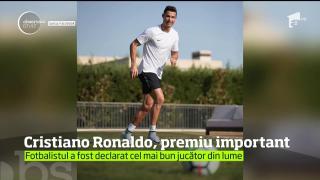 Cristiano Ronaldo a primit unul dintre cele mai importante premii din fotbal