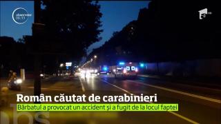 Un român este dat în urmărire de carabinieri, în Italia! Bărbatul a provocat un accident şi a fugit de la locul faptei!