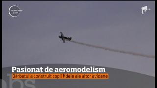 E karatist, dar asta nu-l împiedică să construiască avioane! Un bărbat din Vâlcea a făcut din aeromodelism o adevărată artă