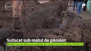 Tragedie într-o comună din Dâmboviţa! Un bărbat de 33 de ani a murit înghiţit de pământ în timp ce săpa la canalizare