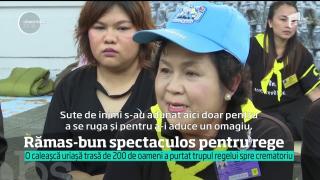 Rămas-bun spectaculos pentru 'tată'! Funerarii de 90 de milioane de dolari pentru regele Thailandei