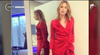 Doamna în roşu: Maria Şarapova a făcut furori cu o ţinută creată de un brand românesc
