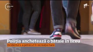 Poliţia a deschis o anchetă, după o încăierare în sala de clasă a unui liceu din Curtea de Argeş