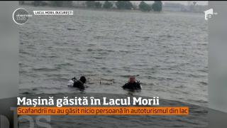 O maşină a fost găsită în Lacul Morii, din Capitală!