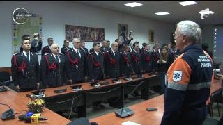 EROII care au lichidat incendiul izbucnit la un vagon încărcat cu azotat de amoniu la Breaza, premiaţi şi înaintaţi în grad!