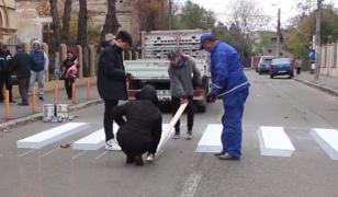 Prima zebră 3D din România, la Buzău. Ideea aparţine elevilor de la Liceul de Artă din oraş