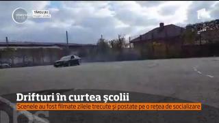 Anchetă la şcoala din Târgu-Jiu, după imaginile cu drifturile din curtea şcolii (VIDEO)