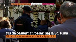 Mii de oameni în pelerinaj la Biserica Sfântul Mina. Pe mai multe străzi din sectorul 3 traficul a fost restricţionat!