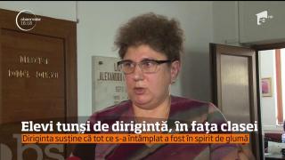 O profesoară de matematică de la un colegiu din Ploieşti şi-a tuns doi elevi în faţa colegilor!
