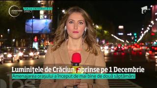 Luminiţele de Crăciun se vor aprinde pe 1 Decembrie
