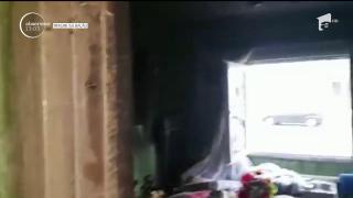 Dezastru în urma exploziei de la blocul din Moineşti. Doi soţi au ajuns în stare gravă la spital (VIDEO)