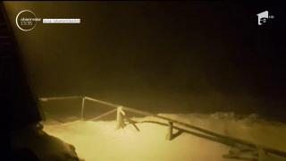 În Munții Bucegi, la cota 2200 a nins, iar vântul a bătut cu putere