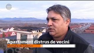 Apartamentul unui bărbat din Târgu-Jiu a fost distrus de vecini